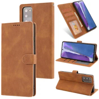 Leather case with wallet function for Samsung Galaxy S20 S21 S22 Plus S20 FE S20 Lite Note 20 Cover Flip shockproof phone case