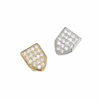 Hip Hop Fang Cubic Zircon Single Teeth Grillz Bottom Teeth Caps Mouth Tooth Cosplay Jewelry
