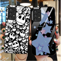 Sarung telefon kaca silikon untuk Samsung Galaxy A73, 5G / A72, 5G / A53, 5G / A52 / A52S, 5G / A71 