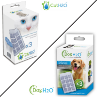 DOG&amp;CAT H2O 有氧濾水機 專用活性碳濾棉 2L/6L 3入裝x1盒
