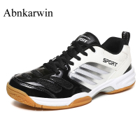 Lelaki Badminton kasut meja tenis kasut bola tampar kasut sukan Sneakers Anti Skid Plus saiz besar 47 48