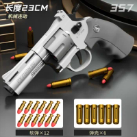 Toy guns Revolver Non lethal pistol Weapons Revolver Launcher Burst Gun Soft Bullet Outdoor CS