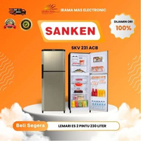 KULKAS SANKEN SKV 231 ACB | KULKAS 2 PINTU KAPASITAS 230 LITER