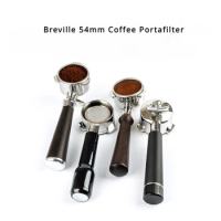 Breville 54mm Coffee Portafilter 304 Stainless Steel Wooden Handle for 820/840/870/875/878/879/880/450/550 Espresso Machines