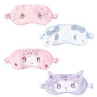 小禮堂 Sanrio 三麗鷗 絨毛造型眼罩 (愛心眼) Kitty 美樂蒂 酷洛米 大耳狗
