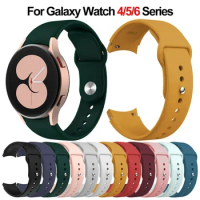 Strap For Samsung Galaxy Watch 4 5 6 44mm 40mm 5 pro 45mm No Gaps Silicone Sport Bracelet Galaxy Watch 4/6classic 46/42/47/43mm