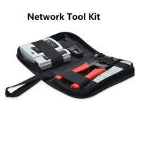 Linkwylan Network Tool Set 4-IN-1 Tool Kit RJ11 RJ45 Cable Tester 6P 8P Crimping Tool Punch Down Tool Cut Stripping Tool