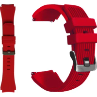 22mm silicone watch replacement strap For Fossil Men's Gen 4 Explorist HR / Sport/Gen 5 Carlyle / Garrett Straight Stripe Silico