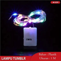 Lampu Tumblr Kawat Lampu Hias Dekorasi Gift Box Bucket Bunga Balon Fairy Light Led 1 Meter 3 Meter W
