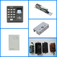 M-F100 fingerprint Access Control + Electric mortise lock + Door clip + Door bell+Remote controller