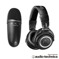 audio-technica 高性能收音USB麥克風 AT9934USB + 專業型監聽耳 ATHM50x