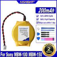 HSABAT MBW-100 MBW-150 200mAh Battery for Sony MBW-100 MBW-150 Watch PD2430 Batteries