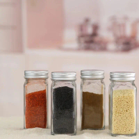 Botol Kaca Bumbu Tabur Rempah Glass Spices Jar Kitchen Storage 120 mL