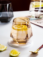 家用玻璃水杯 六棱六角玻璃杯 創意簡約杯子酒杯茶杯啤酒杯牛奶杯