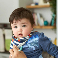 英國BiBADO 嬰兒 雙層竹纖維口水巾 圍兜(雙層設計 保持衣服乾爽)