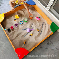 玩具池沙坑沙玩具室外玩木沙池兒童室內套裝戶外寶寶圍欄家用沙池