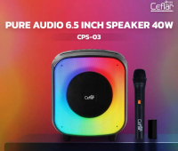 Ceflar ลำโพง pure audio CPS-03 6.5 inch speaker 40w ของแท้ ไฟ RGB ปรับได้หลายโหมด พร้อมไมโครโฟน