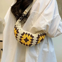 Personalized Knit Shoulder Bag Versatile Crossbady Sac Femme Fresh All-match Bags for Woman New Fash