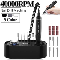 40000RPM Electric Nail Drill Machine Brushless Manicure Machine For Acrylic Gel Polish Professional Nails Sander Milling Cutter