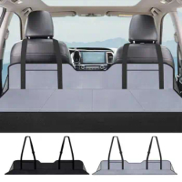Car Backseat Mattress Back Seat Extender Car Seat Cover Camping Air Mattress Foldable Storage Convenient Hammock Travel Bed
