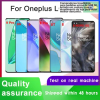 100% Original AMOLED Display For Oneplus 8 8T 1+8 Pro Onepus 8 Nord 5G LCD Touch Screen For Oneplus 9 9R 9 Pro LCD Replacement