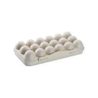 小銘購物 雞蛋收納盒 18格1入(蛋盒 雞蛋盒 冰箱收納盒 雞蛋保鮮盒 雞蛋保護盒 冰箱雞蛋盒 雞蛋托)