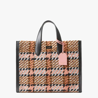 กระเป๋าถือ MANHATTAN PLAID LARGE TOTE K9000 สีชมพูมัลติ