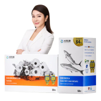 【大研生醫】德國頂級魚油60粒 1盒+視易適葉黃素30粒 1盒(明星商品組)