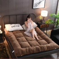 Soft Mattress Filled with Feather Velvet Dormitory Thick Pad Twin Bed Home King Queen Bed Foldable Mattress Japanese Tatami Mat