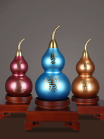 銅葫蘆擺件純銅葫蘆家居客廳酒柜玄關新中式擺件裝飾品
