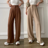 READY STOK - Aby Highwaist Crinkle Airflow - Celana Kulot Jumbo Loose Pants Cringkle