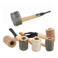 Corn Cob Tobacco Pipe Cigarette Filter Smoking Pipe Holder Good Heat Dissipation Straight Best Type For Beginners man gift
