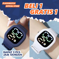Jam Tangan Led Fashion Anti Air Beli 1 Gratis 1 Rubber Pria Wanita Watches