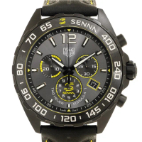 【TAG HEUER 豪雅】Formula 1石英計時皮帶腕表x灰面x43mm(CAZ101AJ.FC6487)