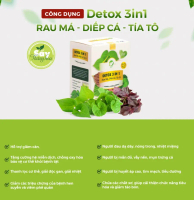 Bột rau DT 3 IN 1 Rau Má Diếp Cá Tía Tô EHERBAL (Combo 1 hộp)