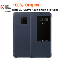 For Huawei Mate 20 Pro / Mate20 / Mate20X Flip Case 100% Original smart view Window For Huawei Mate 20X Official PU leather case