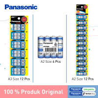 Panasonic Baterai AA AAA R03 R06 Manganese Biru 4pc 12pc Battery Manganese Size A2 A3 Batre