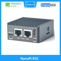NanoPi R5C Rockchip RK3568B2|1GB/4GB RAM+8GB/32GB eMMCDual 2.5G Ethernet Port | Support M.2 WiFi Module