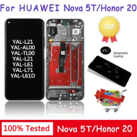6.26''Test For Huawei Honor 20 Honor20 LCD Display Touch Screen Digitizer Assembly Replacement For Huawei Nova 5T Nova5T LCD