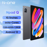 N-ONE Npad Q Android 13 12(6+6)GB 128GB 10.1'' 1280*800 IPS Screen 8-Cores UNISOC MTK8183 WIFI tablet type-c 6600 mAh