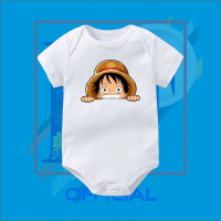 BAJU BAYI JUMPER BABY ONE PIECE LUFFY | BAJU BAYI ANIME LUFFY CHIBI bodysuit jumpsuit jumper pendek 