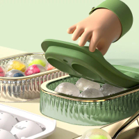【冰涼一夏】食品級六格冰球製冰盒(冰塊模具 冰格 巧克力 冰磚盒 威士忌冰球 造型 儲冰 冰淇淋 咖啡)