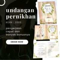 Undangan Pernikahan / Cetak Undangan Pernikahan murah Erba 2203