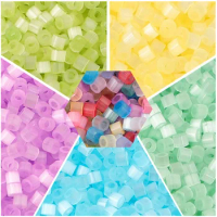 Multicolor Glass Seed Beads Cylinder Cat's Eye Imitation Loose Spacer Beads DIY Necklace Jewelry Gifts About 2.5mm Dia., 10Grams