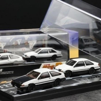 Modeler's 1:64 Initial D Scene Diorama with 2 cars set AE86 Model Car