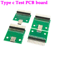 USB 3.1 Type-C Connector Male Female Type c Test PCB Board Universal Board with USB3.1 24P Port Test Board Socket Connector