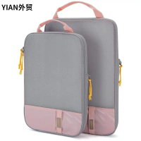 Multi-piece luggage compression storage bag set, expandable travel luggage storage bag set