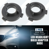 X Autohaux 2pcs Auto H7 LED Headlight Bulb Holder Adapter Socket Base Holders Clip for Kia K3/4/5 for Hyundai Car Accessories