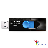 ADATA威剛 UV320 64GB USB3.1隨身碟(黑)