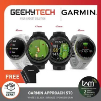 Garmin Approach S70 - Golf Watch - Garansi Resmi TAM BLACK